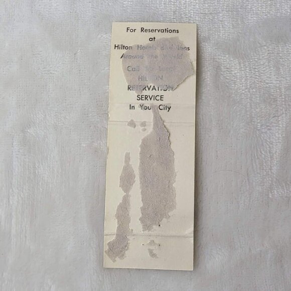 Vintage Matchbook Cover The Beverly Hilton Hotel Beverly Hills California CA - Picture 5 of 5